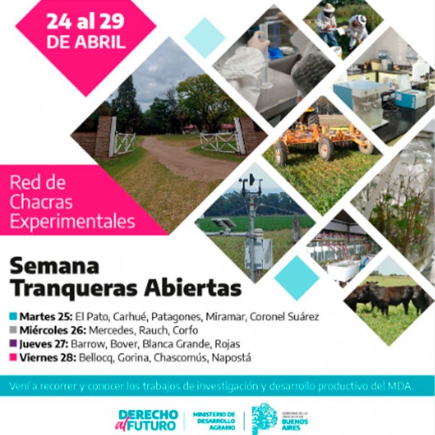 La Chacra Experimental MDA Blanca Grande invita a conocer las innovaciones y los ensayos que lleva adelante