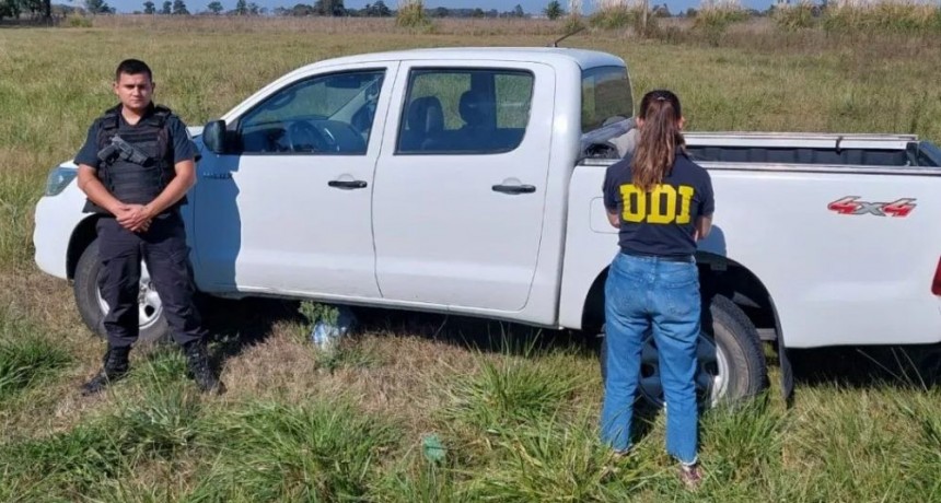 En rápido accionar, Policía de 25 de Mayo y Riestra, recuperan una camioneta que había sido robada este viernes