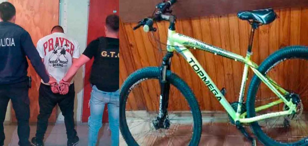 Un joven que había recuperado la libertad después de permanecer en la Unidad 17 de Urdampilleta, robó una bicicleta y fue aprehendido