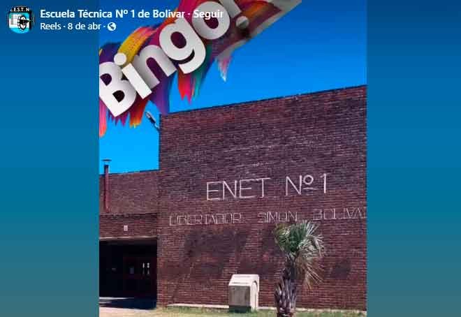 La Cooperadora de la Escuela de Educación Técnica promueve una nueva jornada de Lotería Solidaria y Bingo, con entretenimiento, cosas ricas y baile