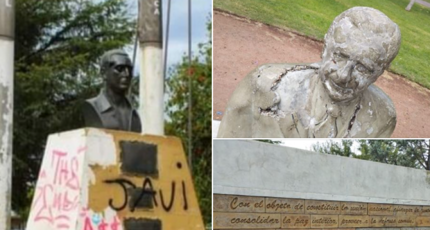 El Presidente del Comité UCR Bolívar repudió los ataques los monumentos que reflejan la historia