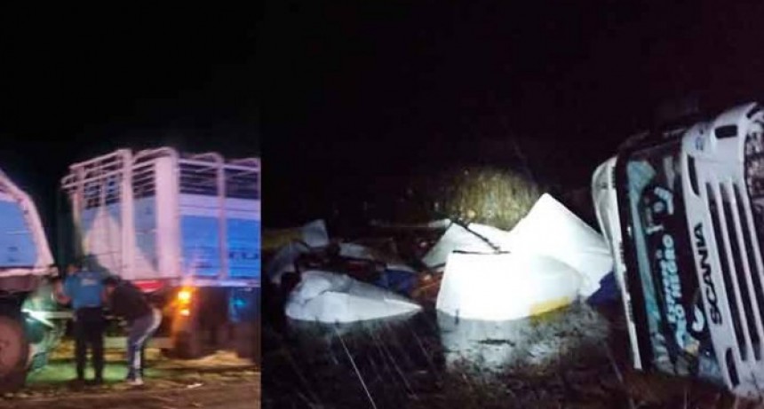 Ruta 205: Se registraron dos vuelcos entre la noche del lunes y primeras horas de este martes