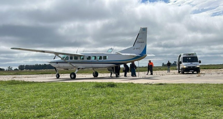 Bolívar recibió un Vuelo Sanitario del CUCAIBA para evaluar una posible ablación de órganos