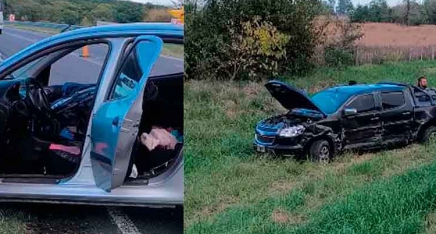 Ruta 205: Múltiple accidente con 8 personas trasladadas por criterio preventivo, al hospital de Roque Pérez