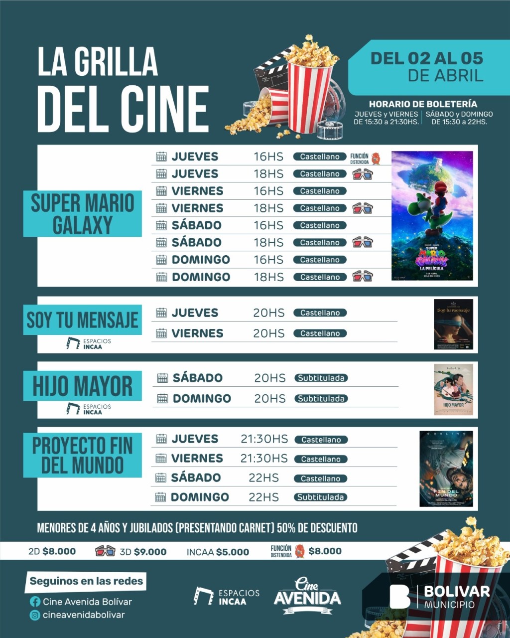 El Cine Avenida renueva su cartelera con propuestas para toda la familia