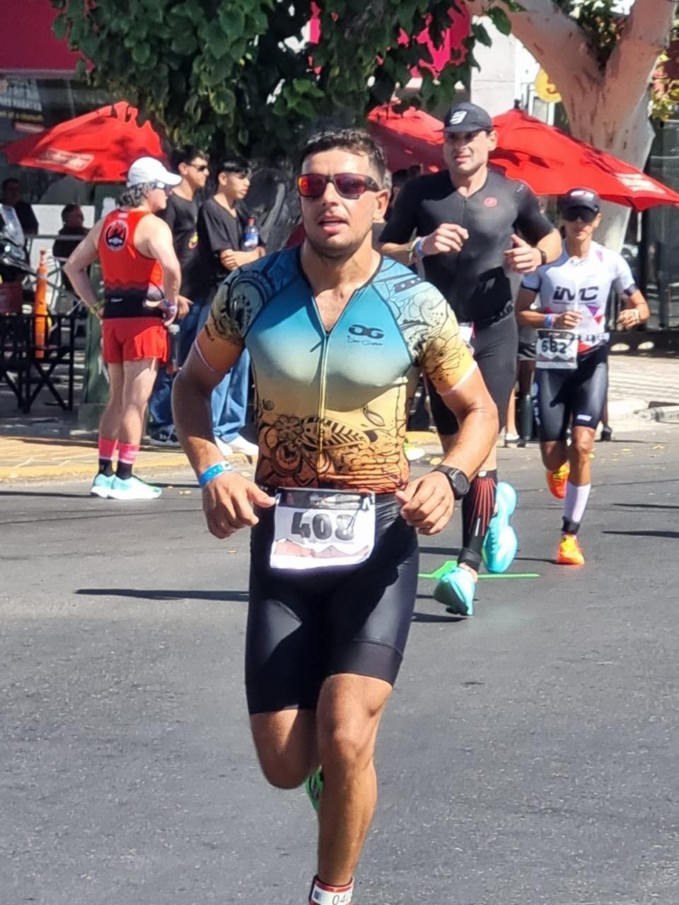 Juan Pedro Amengual: "Fue la primera vez, todo nuevo porque nunca hab&iacute;a podido hacer las tres disciplinas en una misma carrera"