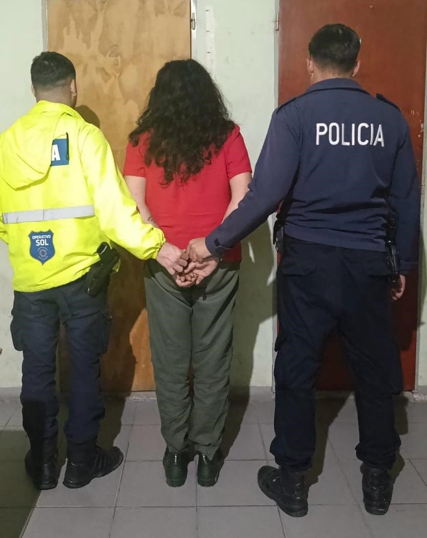 Informe Oficial Jefatura de Polic&iacute;a Departamental Bol&iacute;var: aprhendieron en Hale a una mujer imputada por "Da&ntilde;os, Amenaza y Violaci&oacute;n de Domicilio"