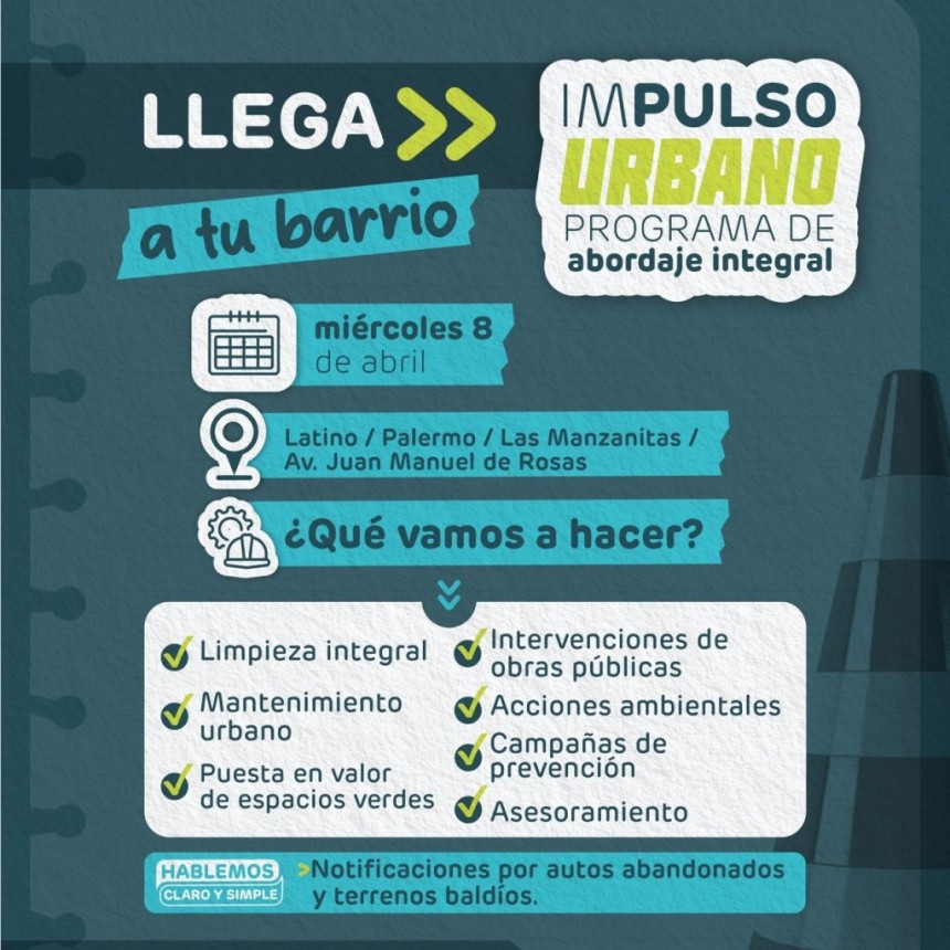 Impulso Urbano: una nueva propuesta municipal para llegar con soluciones concretas a cada barrio de Bol&iacute;var 