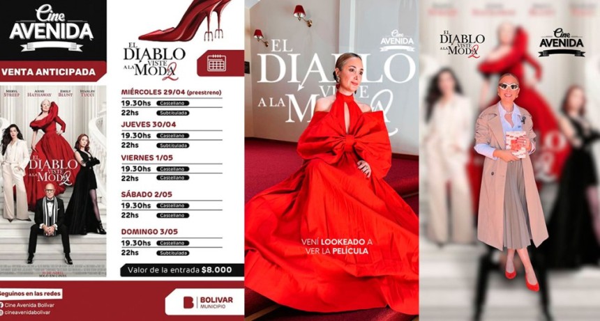 El Cine Avenida se prepara para una Premier con estilo propio: El Diablo se Viste a la Moda II
