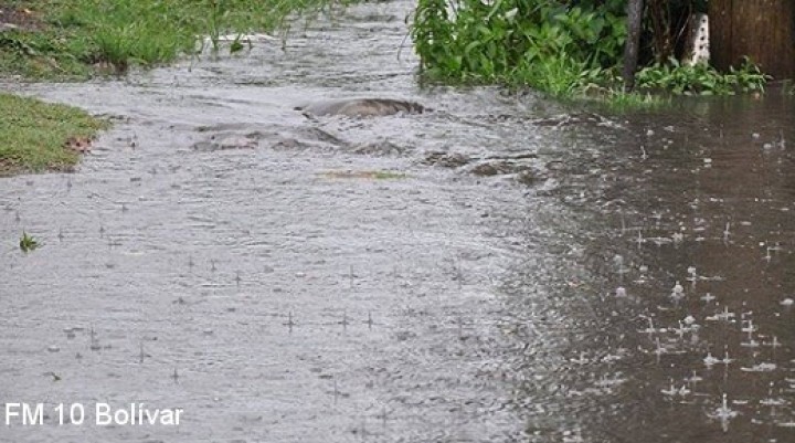 Registro de lluvias desde 5 a 45 mil&iacute;metros en el partido de Bol&iacute;var