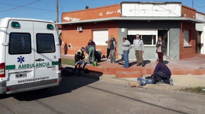 Colisi&oacute;n en Larrea y S&aacute;enz Pe&ntilde;a