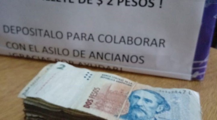 Continua la campa&ntilde;a solidaria &lsquo;Chau Billete de $2&rsquo;