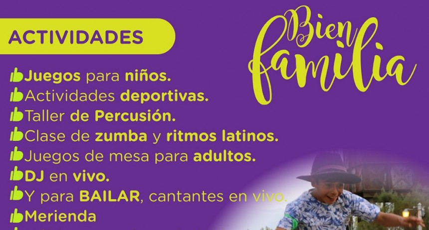 Se podr&aacute; disfrutar del programa Bien Familia en el Centro C&iacute;vico