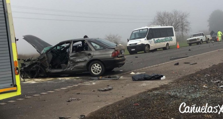 Ca&ntilde;uelas: Un muerto por un choque a la altura de Extra Gas