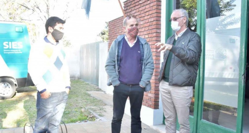 El Ministro de Salud Daniel Goll&aacute;n en Pehuaj&oacute; junto a Pablo Zurro