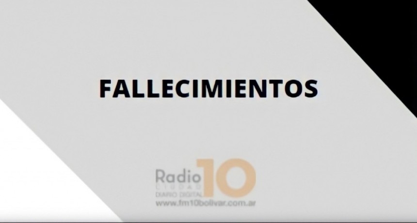 Falleció en Bolívar, Juan Anastasio Navoni