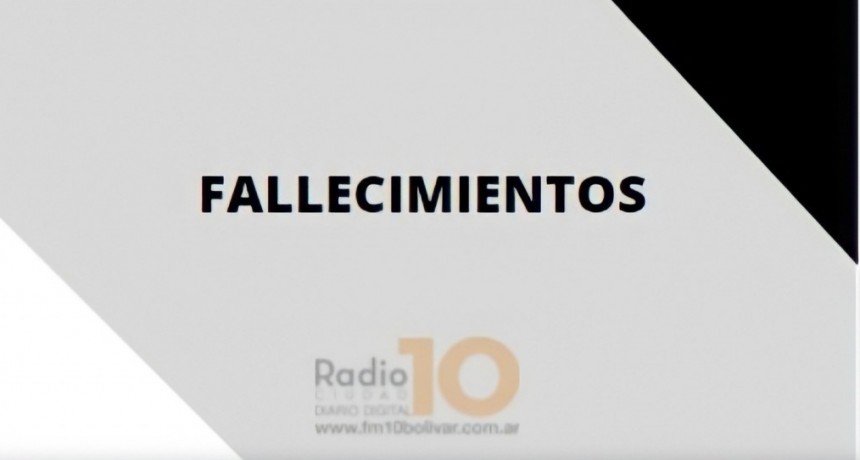 Falleció en Bolívar, Gabriel Roberto Mónaco