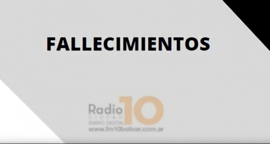 Falleció Flora Nélida Morforio viuda de Belen 