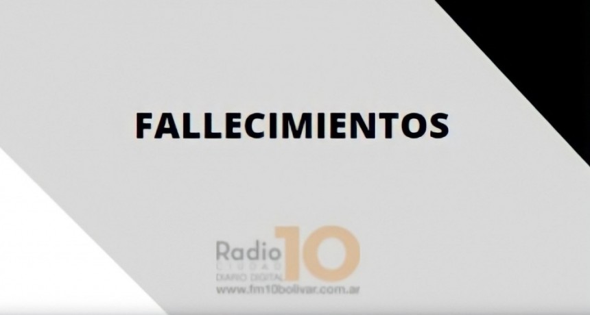 Falleció en Bolívar, Ricardo Anibal Salazar 