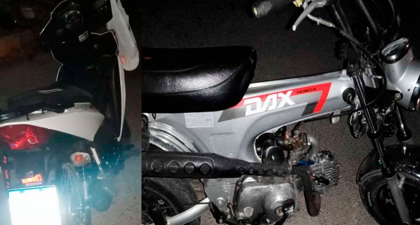 Impacto entre dos motos, sin heridos