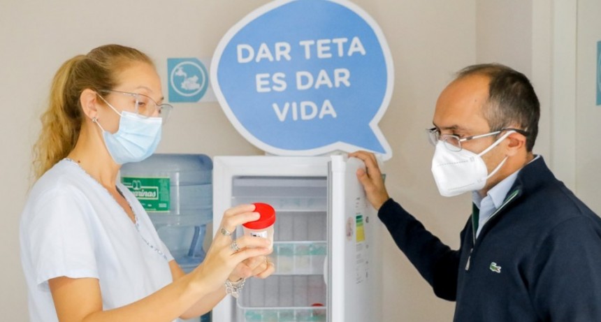 En el Día de la donación de leche materna, el intendente visitó el lactario municipal