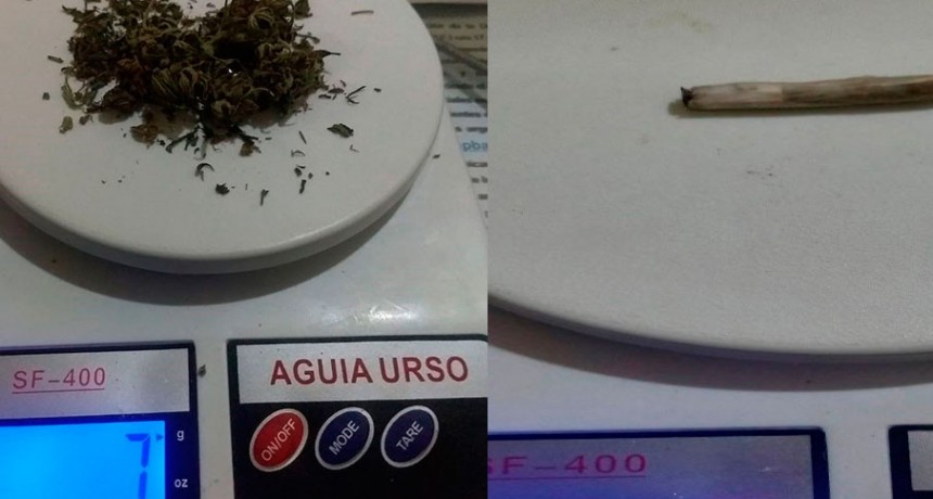 Fueron aprehendidos por infracción a la ley 23.737 de estupefacientes, dos mayores de edad