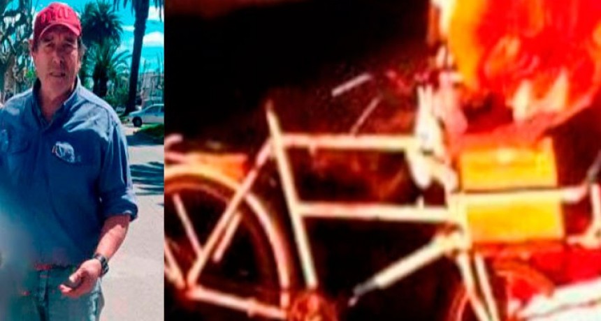 Rotonda 226 y 65: No tiene perdón quien le robó la bicicleta a “Chupete” González, que hace años se gana la vida allí con sus roscas y pasteles