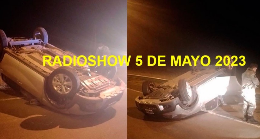 Vuelco en rotonda rutas 65 y 205, con dos ocupantes oriundas de Pigüe