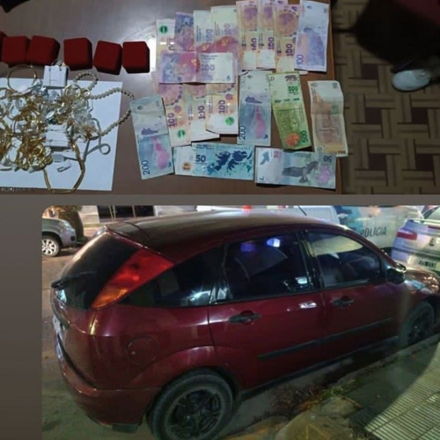 Los delincuentes que asaltaron la Joyería Alari, fueron detenidos con el botín del robo, tras un operativo cerrojo desplegado por la Policía en forma conjunta