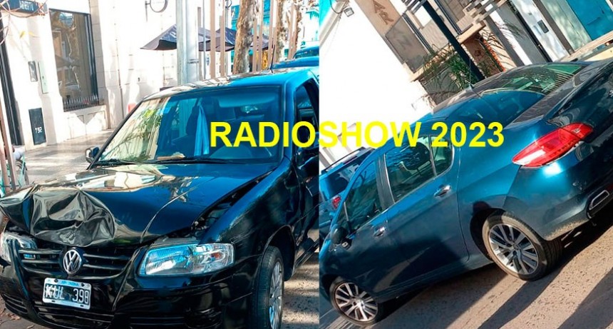 Se registró una colisión sin heridos en calle Sarmiento, a metros de avenida Brown