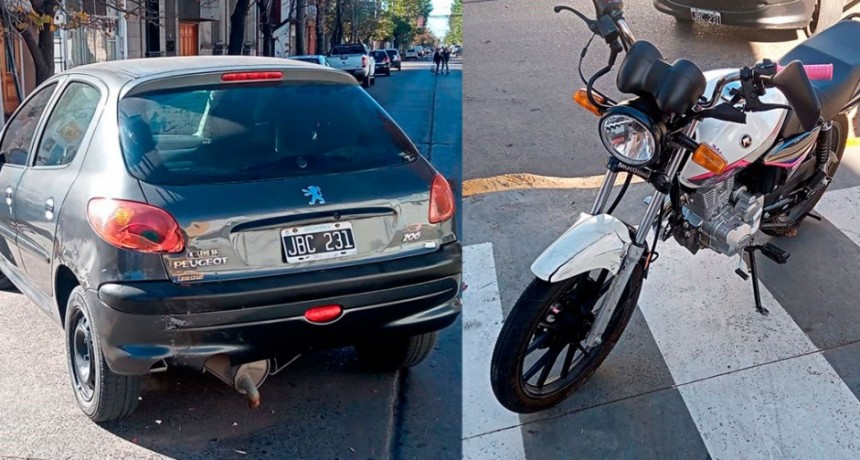 Se registró una colisión en San Martín y Olascoaga