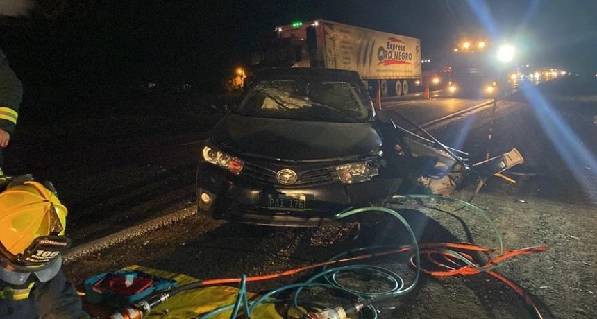 Ruta 205: Un vehículo impactó por alcance contra un  Trailer