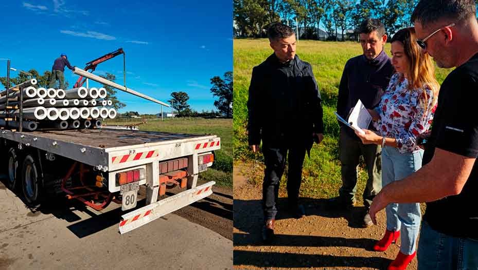 Obra reactivada: El Municipio avanza con la Red Eléctrica en los 164 Lotes con Servicio