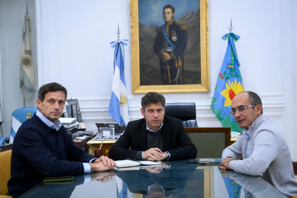 Pisano y Bucca fueron recibidos por el Gobernador Axel Kicillof