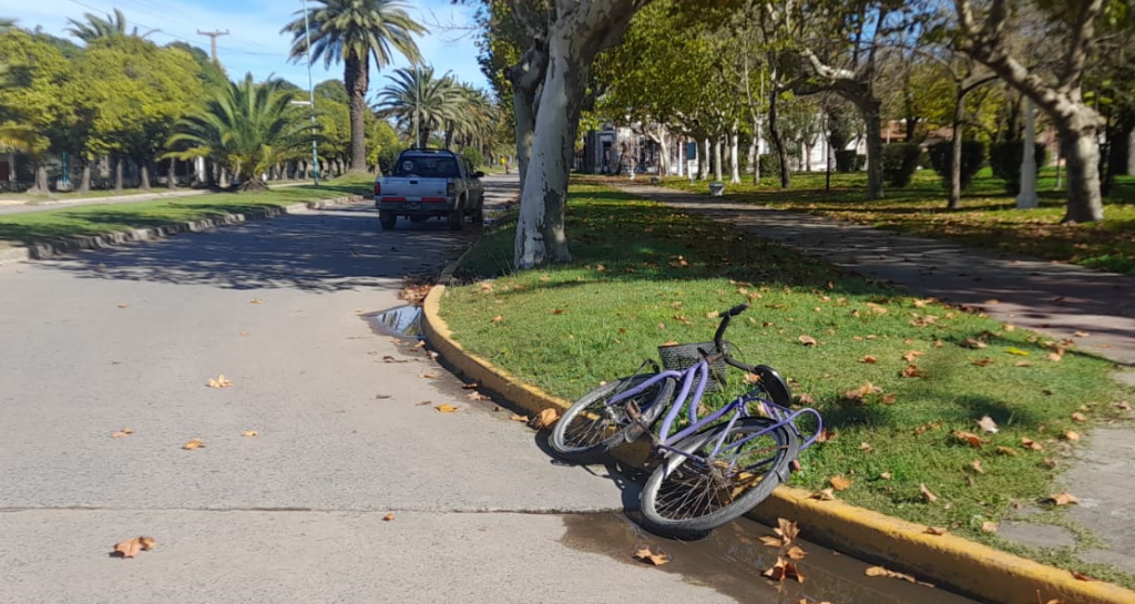 Este lunes por la mañana, una mujer fue hospitalizada tras un accidente de tránsito