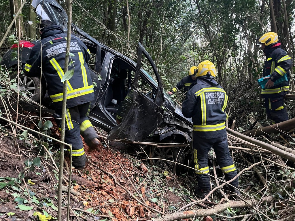 Despiste en Ruta 205: cuatro mujeres resultaron heridas y fueron trasladadas con criterio preventivo, al hospital doctor Ramón Carrillo