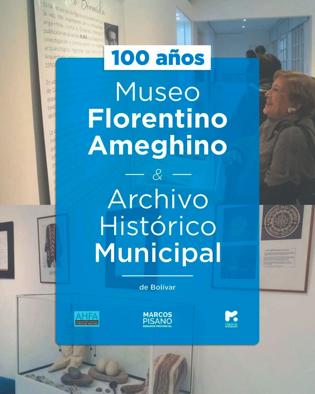 El senador Marcos Pisano impulsa el reconocimiento legislativo por el centenario del Museo y Archivo Hist&oacute;rico de Bol&iacute;var