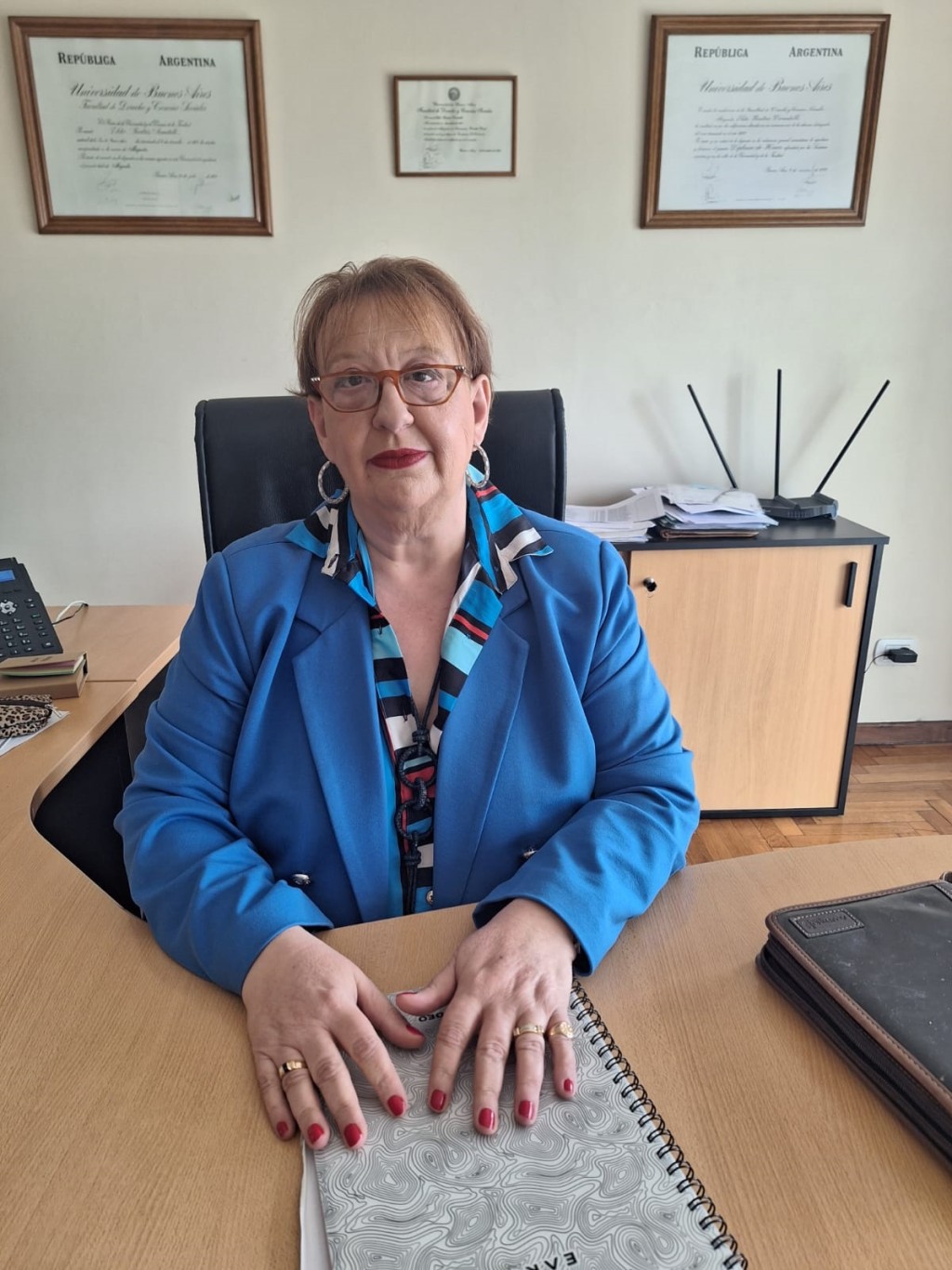 Elda Donatelli: "Soy oriunda de Olavarr&iacute;a y me acompa&ntilde;an colegas con quienes pretendemos trabajar en pos del crecimiento y la integraci&oacute;n, en el Colegio de Abogados de Azul"