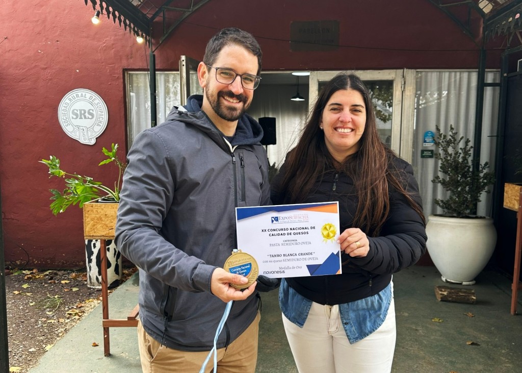 Gonzalo Maestre: "Ganamos el XX Concurso Nacional de Calidad de Quesos en Expo Suipacha 2026, con la leche producida en nuestro Tambo Blanca Grande"