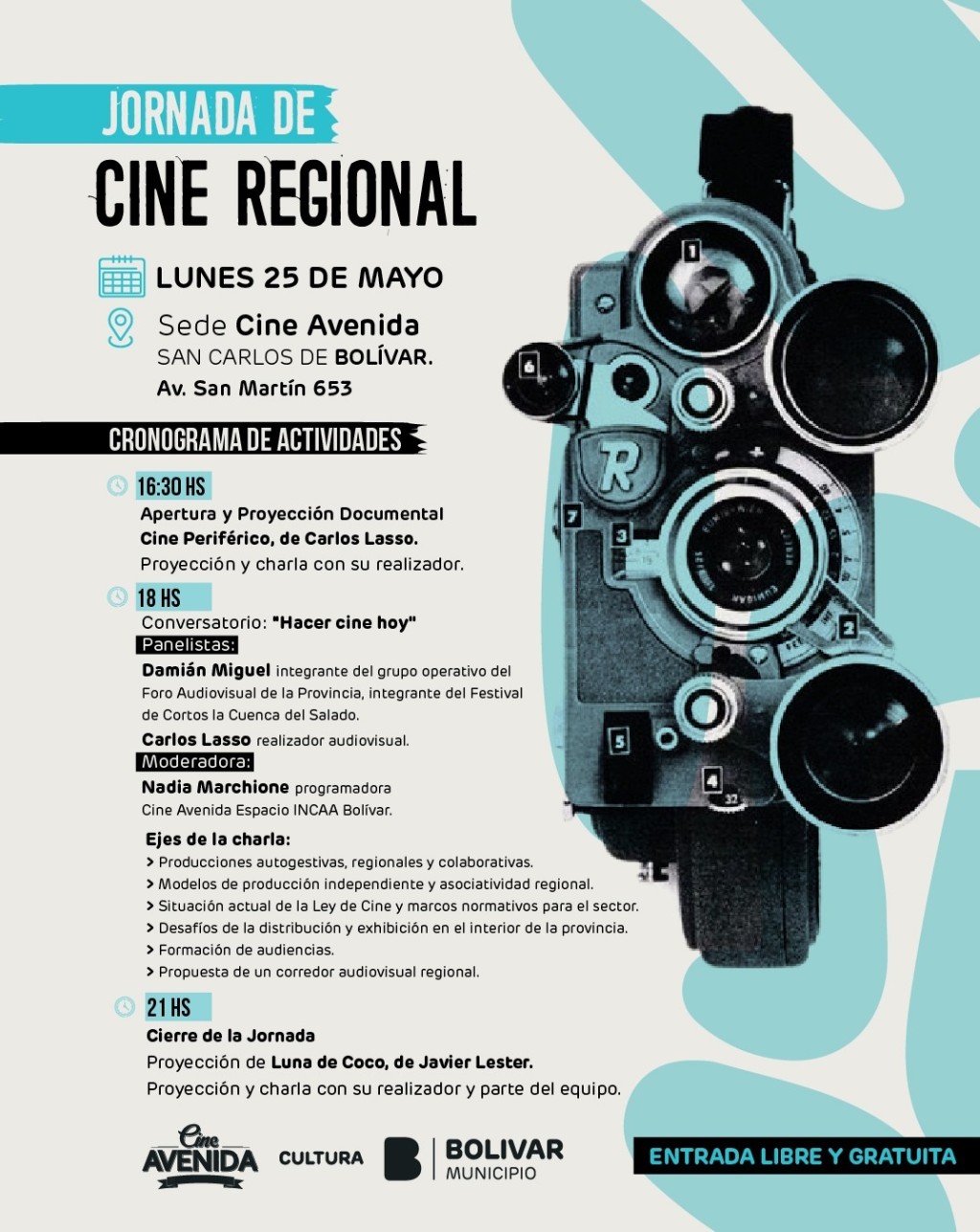 Actualidad Municipio: tendr&aacute; lugar la primera jornada de cine regional en el Cine Avenida