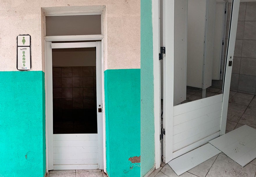 El Municipio repudia los actos de vandalismo cometidos en los ba&ntilde;os del sector de parrillas del Parque Municipal Las Acollaradas