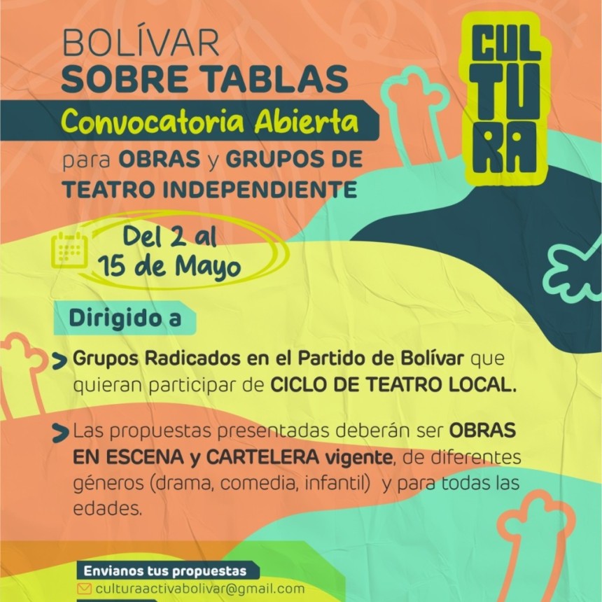 &ldquo;Bol&iacute;var sobre Tablas&rdquo;: convocatoria abierta para el ciclo de Teatro Local