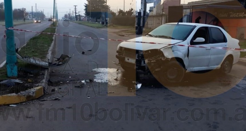 Espectacular impacto sin lesiones graves sobre Avenida Mariano Unzue