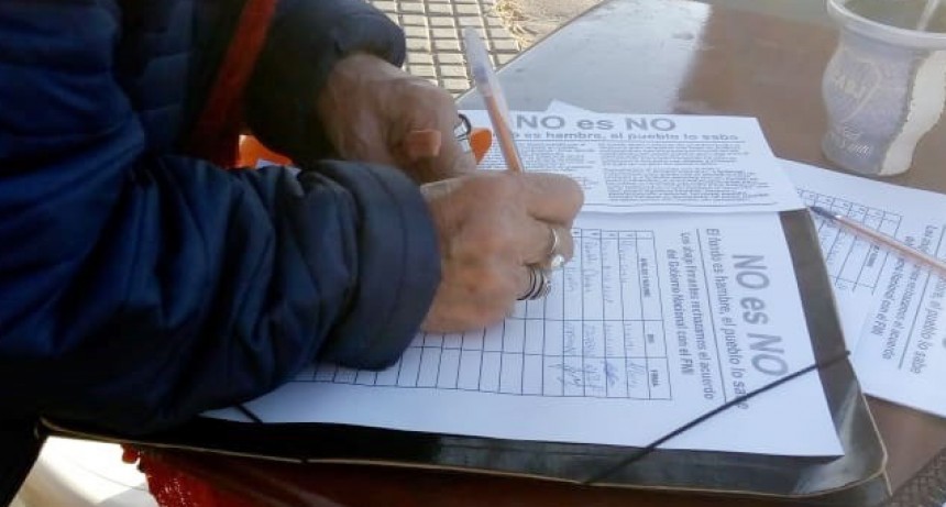 Parte de Prensa: La C&aacute;mpora Bol&iacute;var junt&oacute; firmas en contra del acuerdo con el FMI
