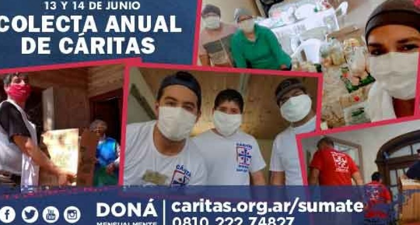 Junio, mes de la Colecta Anual de C&aacute;ritas 