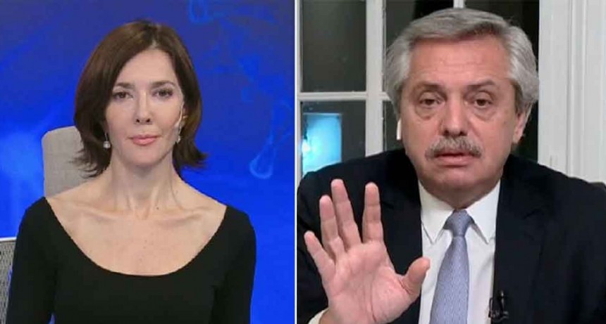 Intenso ida y vuelta de Alberto Fernández y Cristina Pérez durante una entrevista (AUDIO)