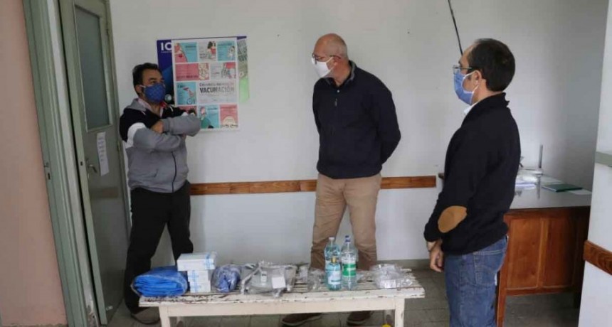 Pisano contin&uacute;a ajustando su agenda diaria a la emergencia sanitaria, relevando la situaci&oacute;n en cada localidad del Partido de Bol&iacute;var 