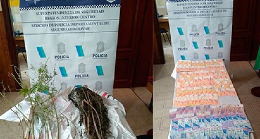 Un aprehendido en un importante operativo policial este viernes, secuestraron drogas ilícitas, armas de fuego y dinero en efectivo