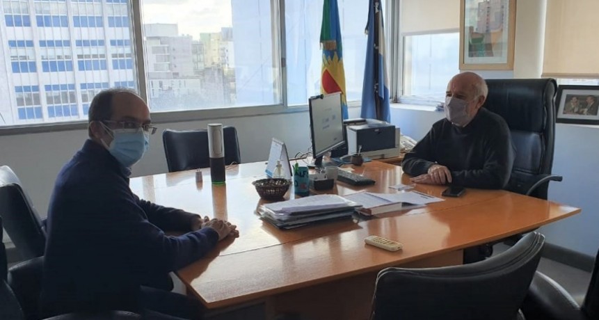 Marcos Pisano gestionó el inicio de las jubilaciones municipales a través del sistema digital, se reunió con Eduardo Santín