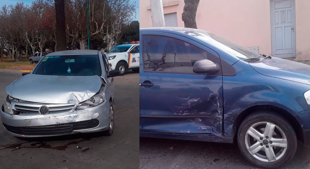 Dos autos impactaron en la esquina de avenida Alsina y calle Rivadavia